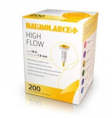 Ланцет безпечний стер.HAEMOLANCE Plus HIGH FLOW голка 18G глибин